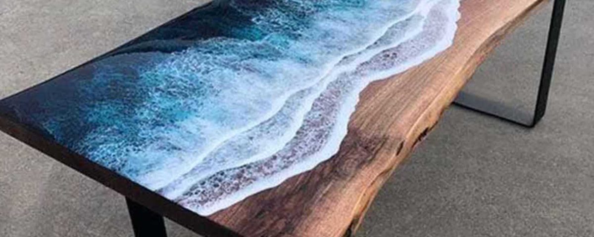 Epoxy Ocean Table